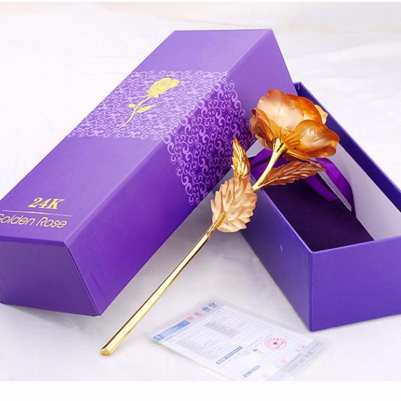 Luxurious 24k Gold Plated Rose in Elegant Packaging
