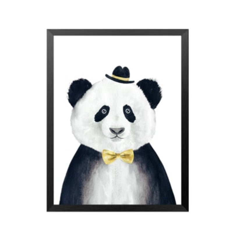 Canvas Art Print of Animal Sketches Depicting Human Figures