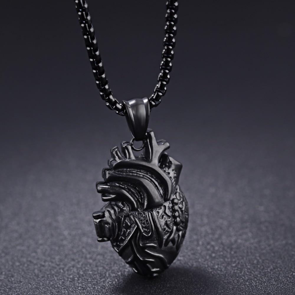 Anatomically Accurate 3D Heart Pendant Necklace