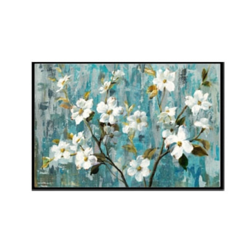 White Flower Canvas Art - Wall Decor Print