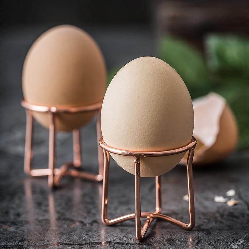 Set of 3 Stylish Stainless Steel Egg Holders