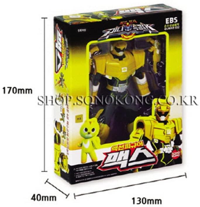 Mini Action Figure Robot Gel Max - Korean Animation Collectible with Posing Joints and Combat Gear