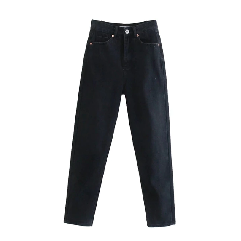 Relaxed Fit Women's Mom Denim Pants