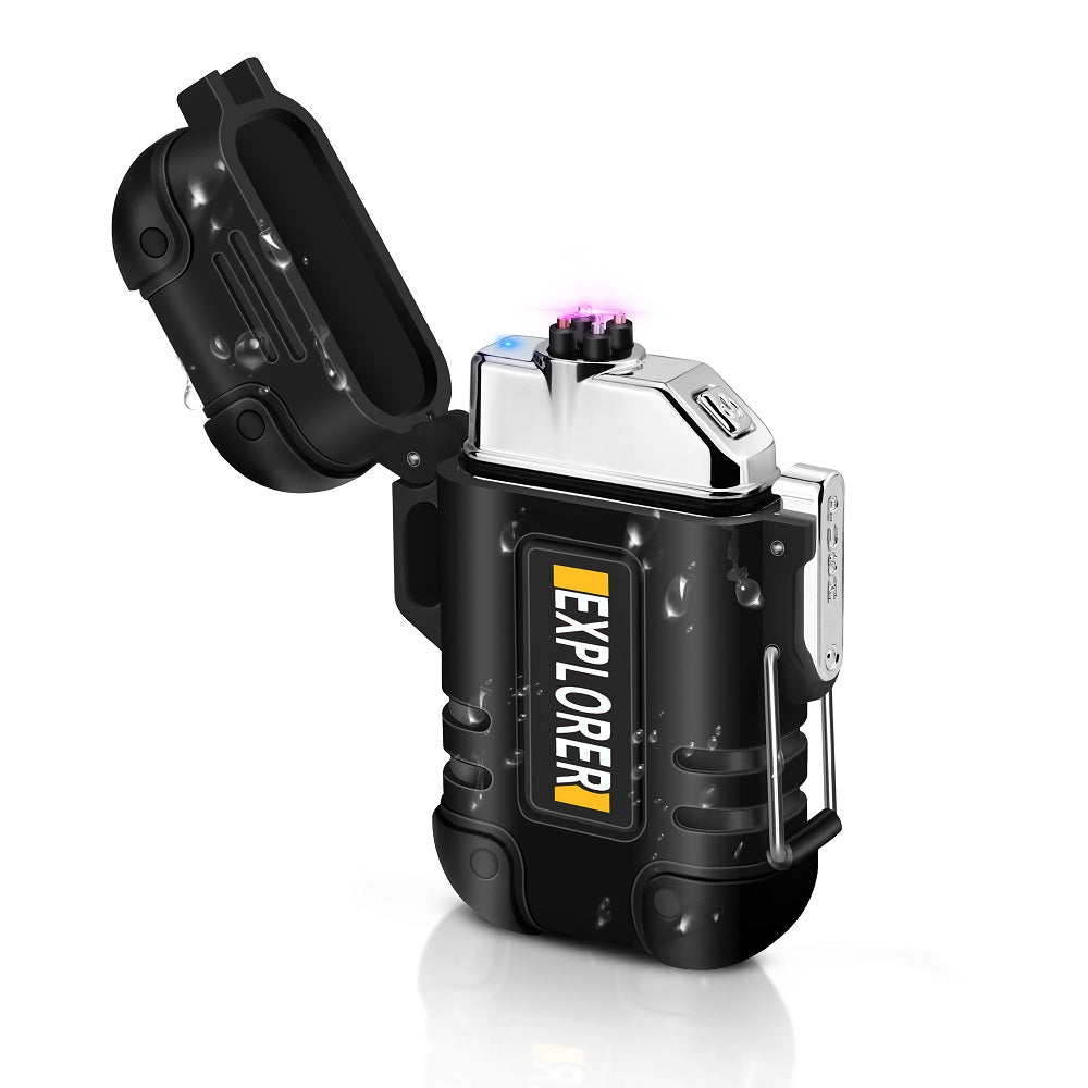 Plasma Lighter with Double Arc – Windproof and Waterproof Design