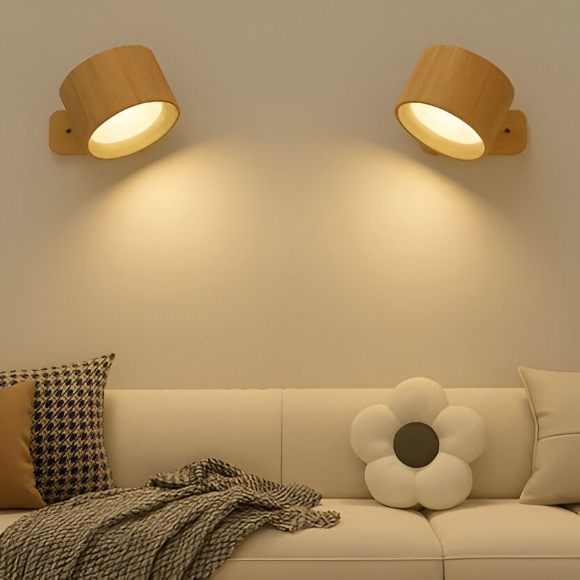 Versatile Wireless Sconce with 360° Rotating LED Light
