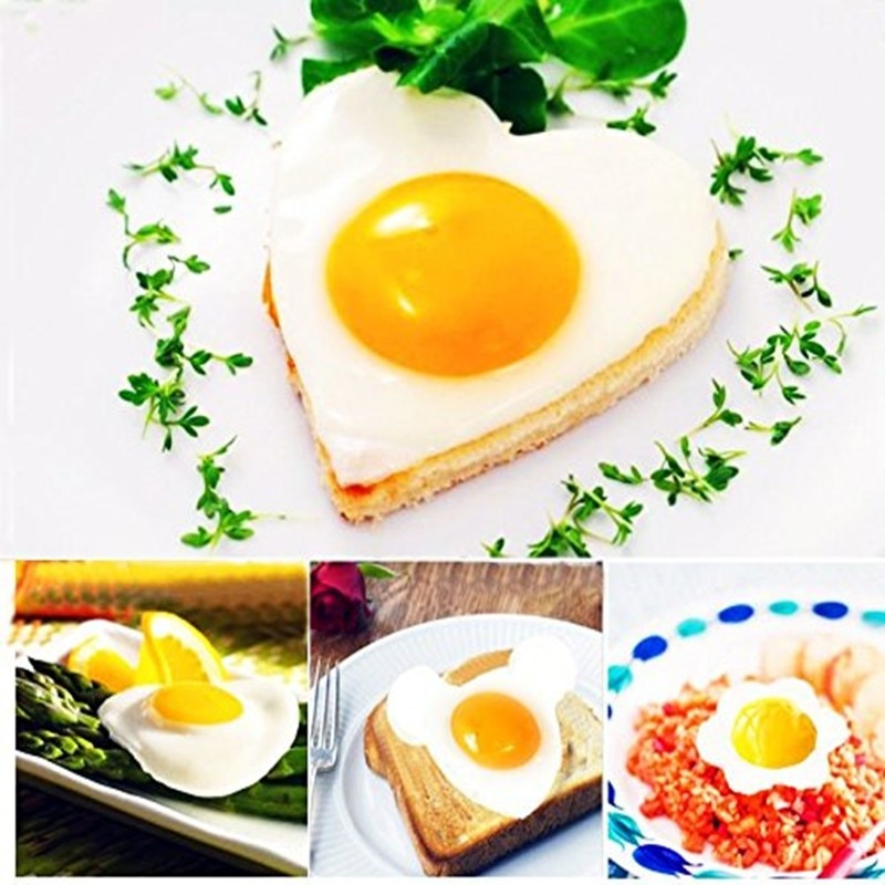 5-Piece Stainless Steel Egg and Pancake Shaper Set