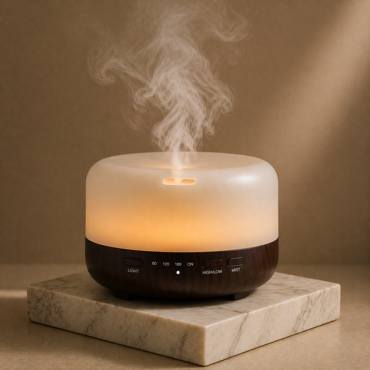 Ultrasonic Aroma Diffuser with LED Lights and Auto Shut-Off