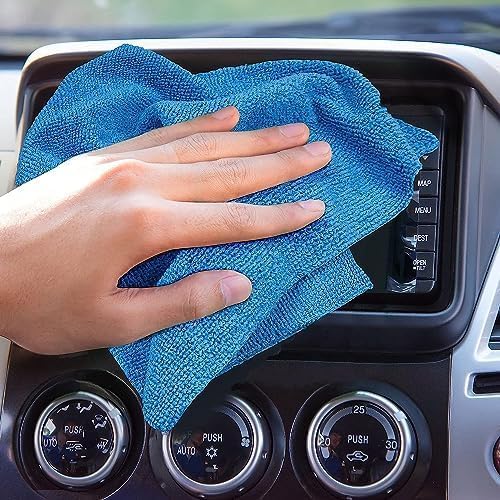 20-Pack Ultra Soft Microfiber Cleaning Cloths in Storage Box