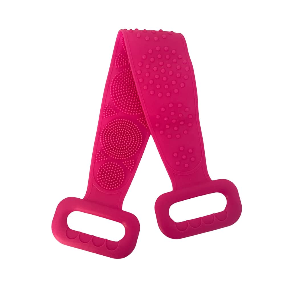 Double-Sided Silicone Bath Brush and Back Scrubber