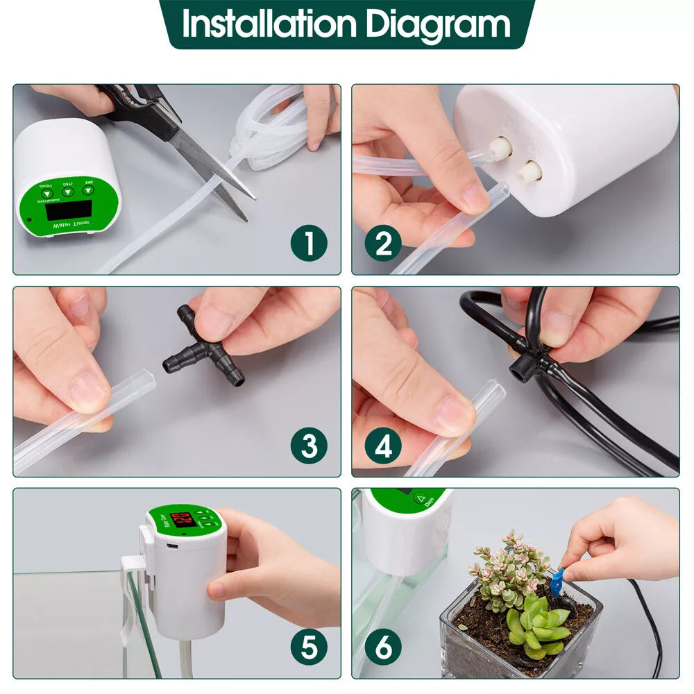 Smart Indoor Plant Irrigation System with Timer and Pump