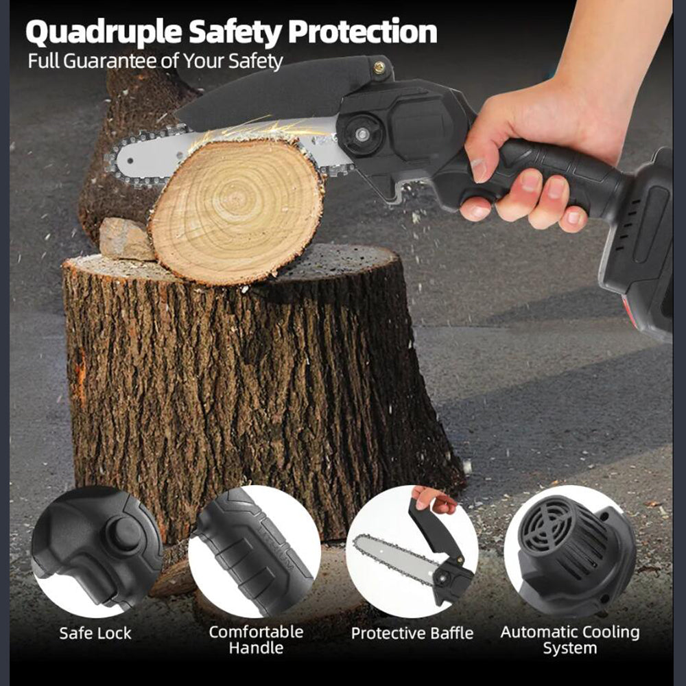 Handheld Chainsaw for Precision Cutting