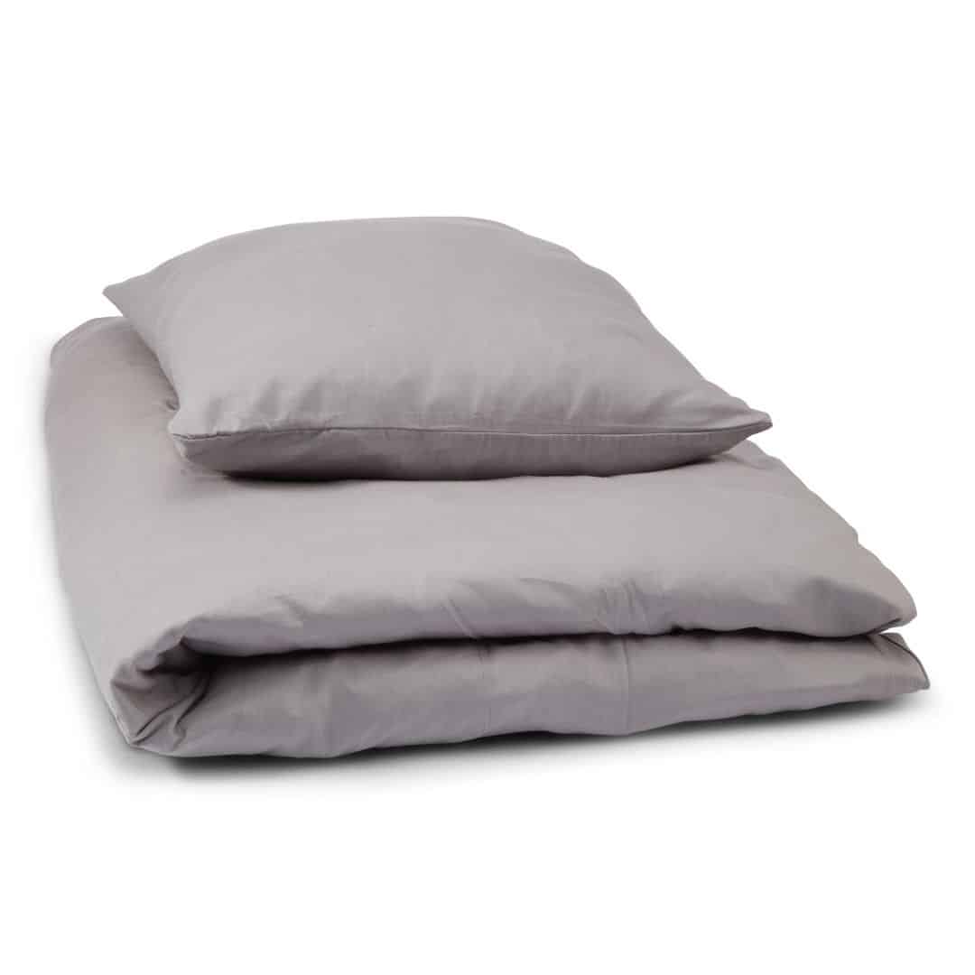 Cotton Satin Bedding Set 140 x 200 cm with Zipper Closure