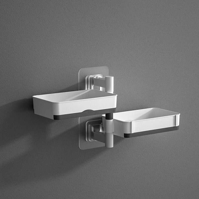 Swivel Wall Shelf for Bathroom & Kitchen | No Drilling Required | Removable Trays | Drainage Design