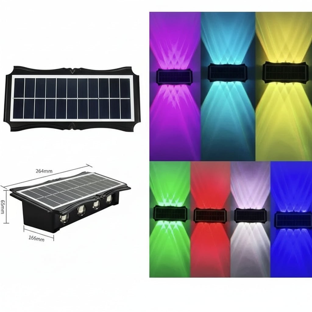Weather-Resistant Solar Wall Lanterns with Dual Light Functionality