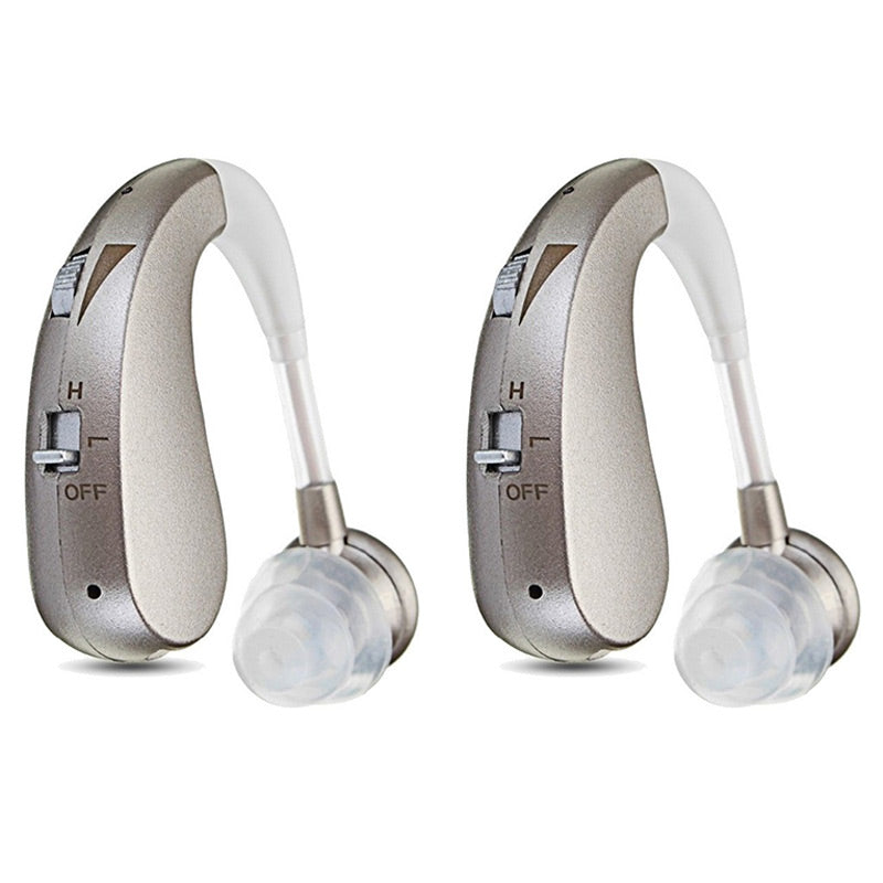 Bluetooth Hearing Aid Headphones for Seniors – USB Rechargeable