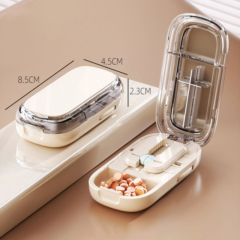Compact Pill Cutter & Storage Solution