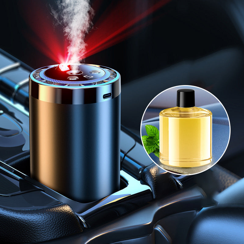 Smart Car Fragrance Dispenser | Adjustable Mist & Light Features