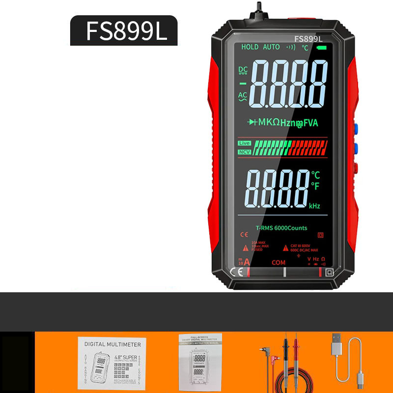 Compact USB Rechargeable Digital Meter with Auto-Range