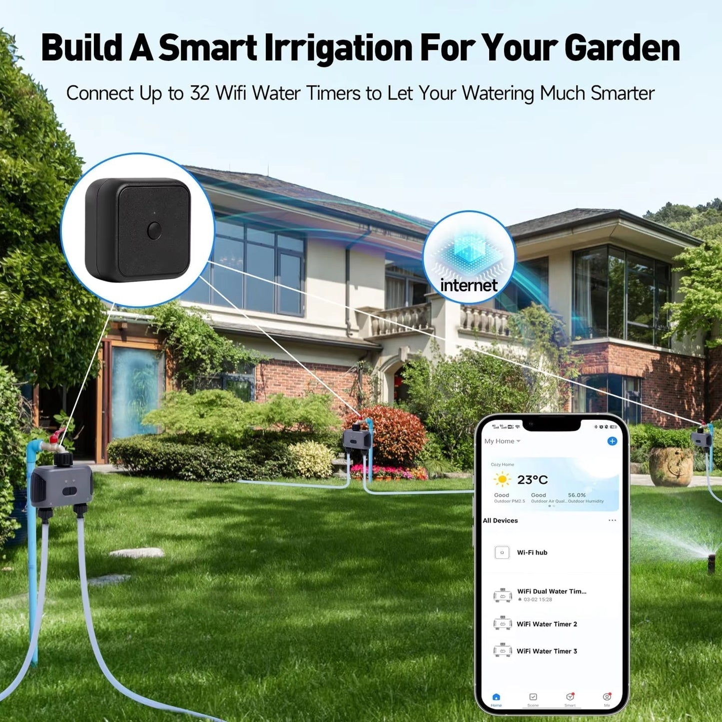 Watering Can with Spray Function