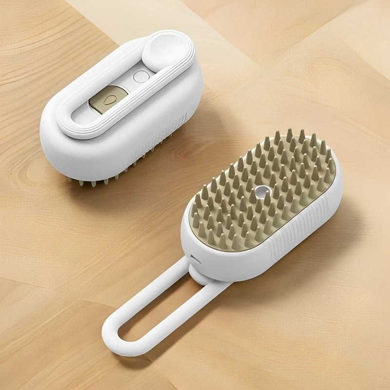 Steam Brush for Cat Grooming – Pet Hair Care Tool