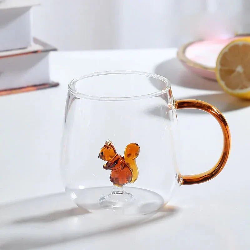 3D Animal Design Mug Made of Borosilicate Glass