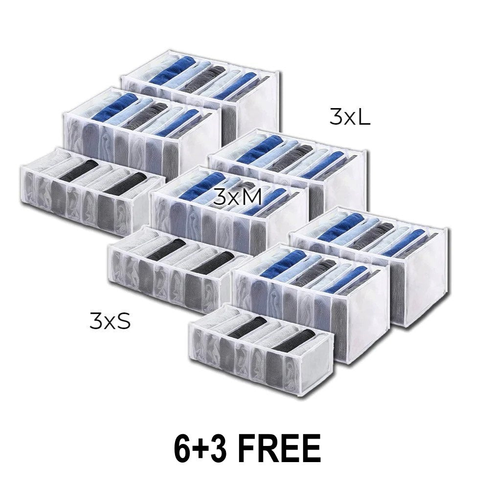 Versatile Clothing Organizer Set in Three Sizes | Space-Saving Storage