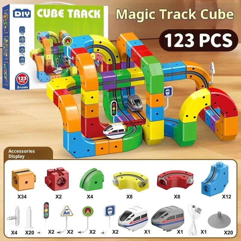 Dynamic Electric Train Set with Modular Track Design