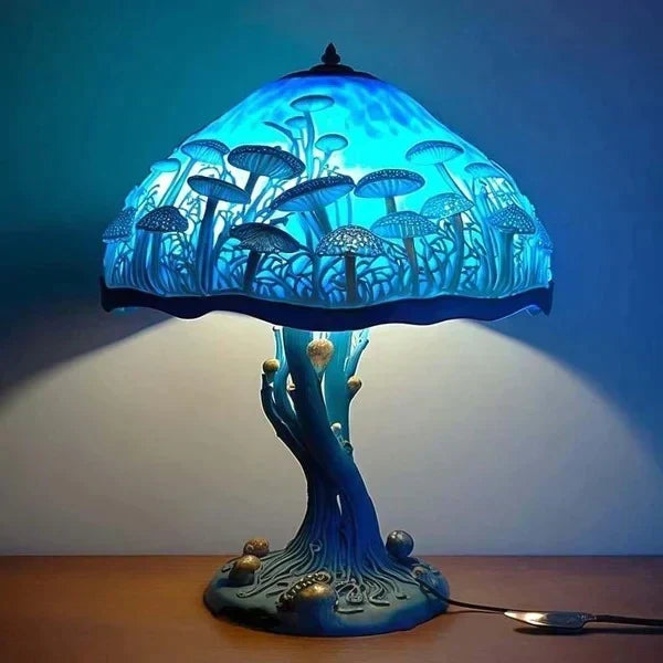 Vibrant Art Glass Table Lamp – Enchanting Illumination for Your Home
