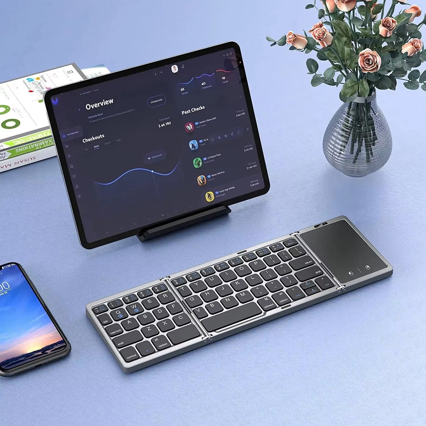 Foldable Portable Keyboard for Easy Typing on the Go