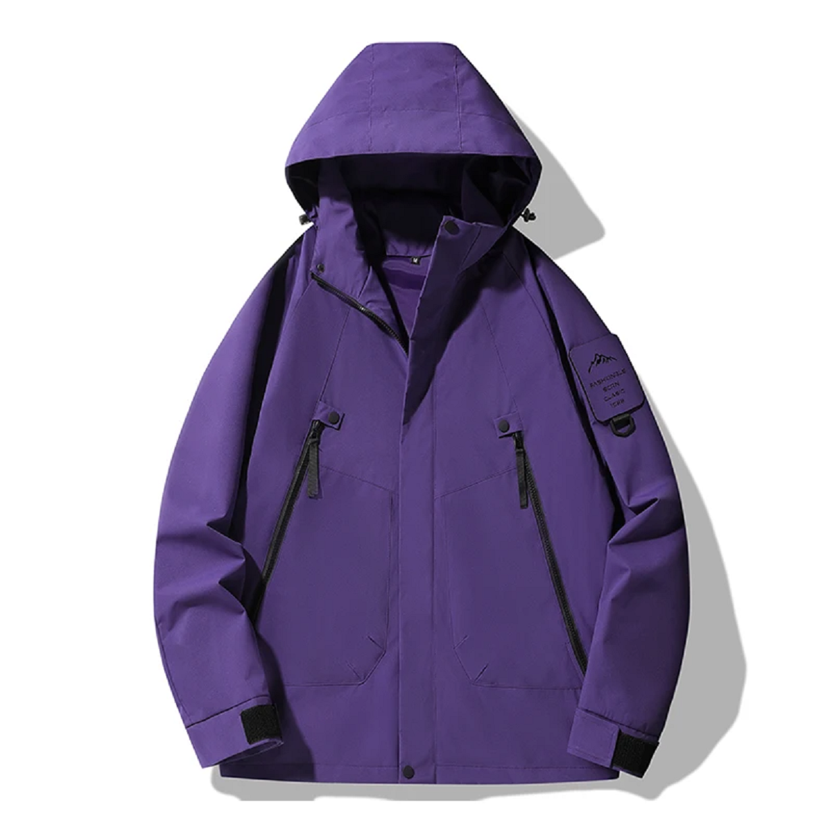 Waterproof Rain Jacket for All Genders – Wind Resistant Outdoor Coat