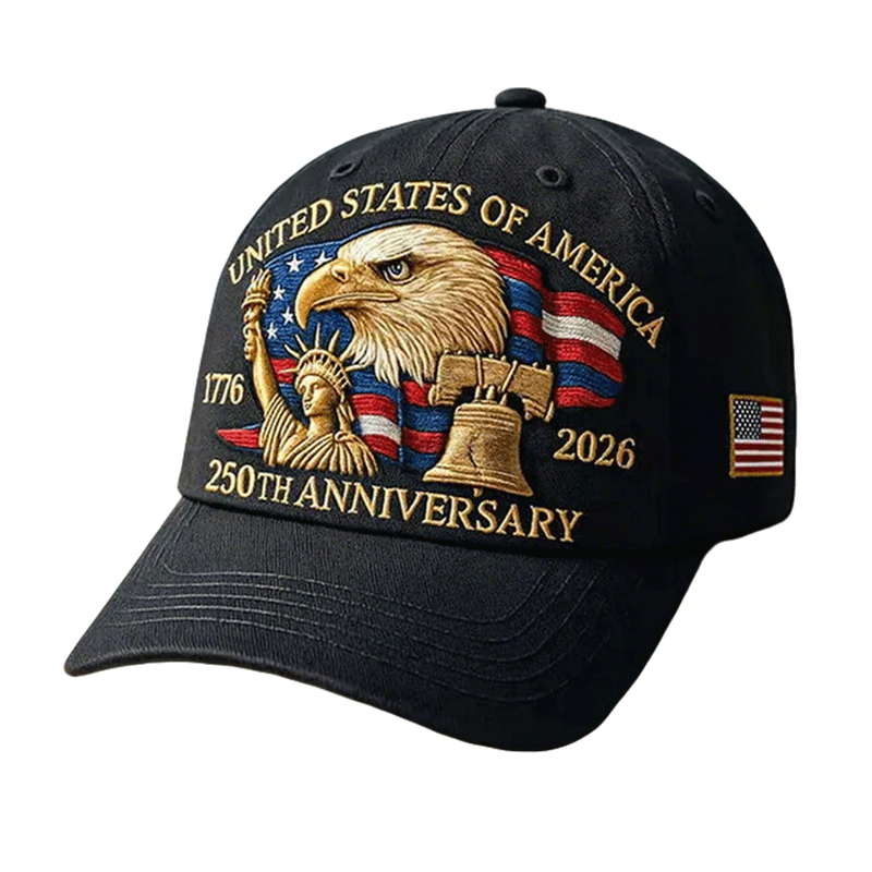 American Spirit Adjustable Cap with Eagle & Liberty Emblem