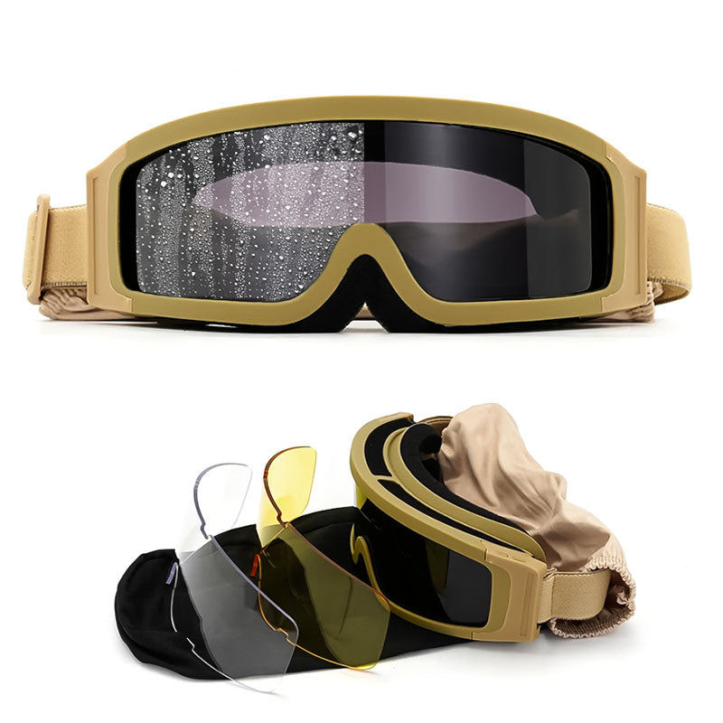 Safety Glasses Overlay for Spectacle Users with Changeable Lenses