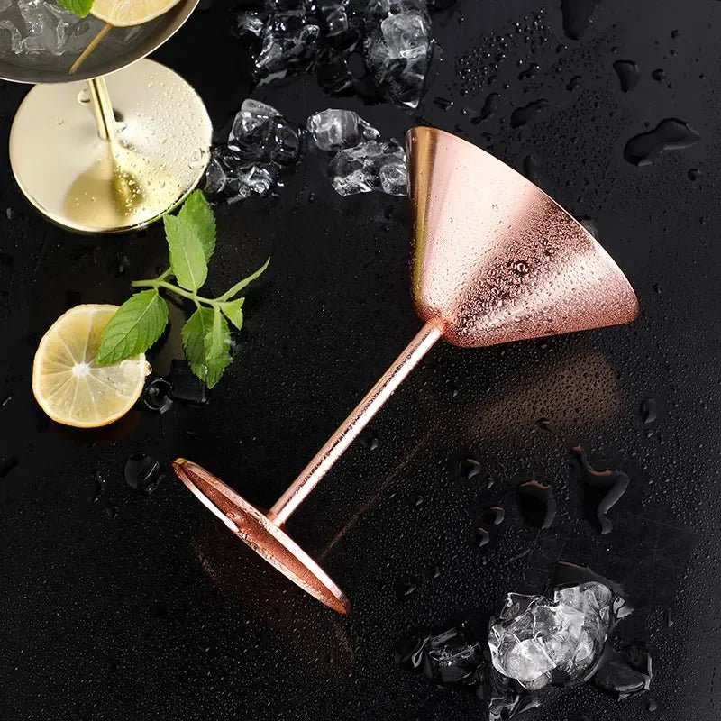 Stainless Steel Cocktail Glasses with Double Wall Insulation