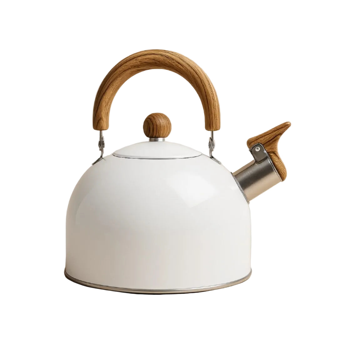 Vintage-Inspired 3-Liter Stainless Steel Whistling Kettle