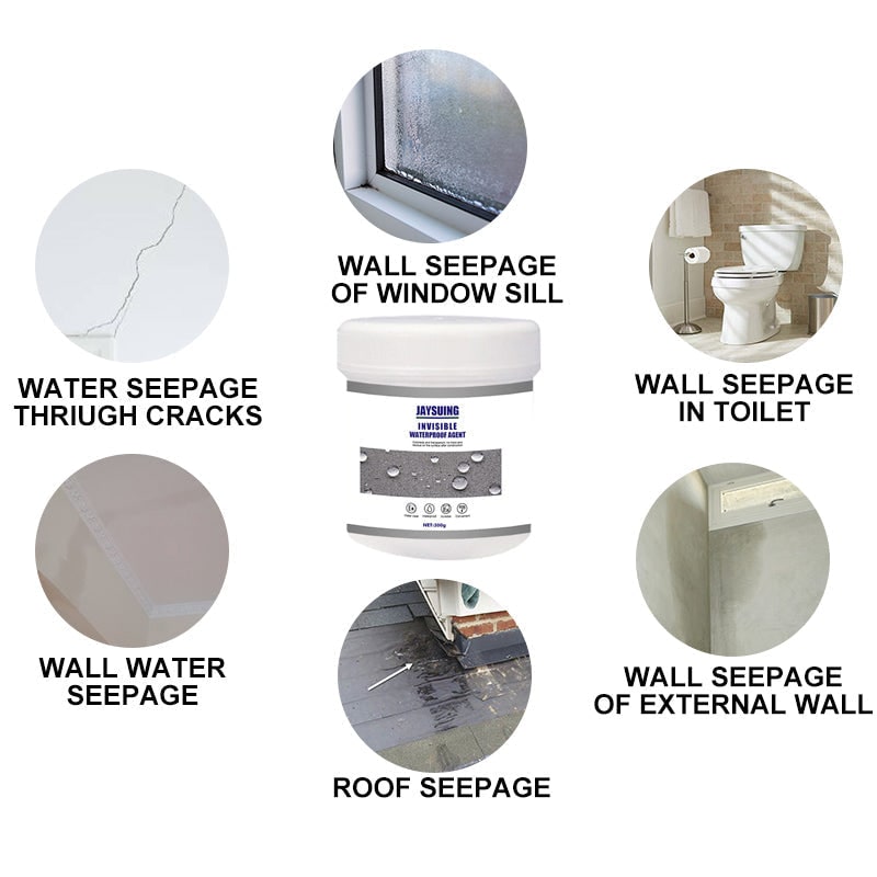 ClearGuard Waterproof Sealant with Precision Application Brush