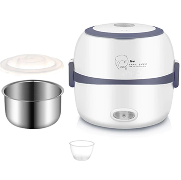Electric Lunch Box with Steamer – 1L Capacity, 200W Power