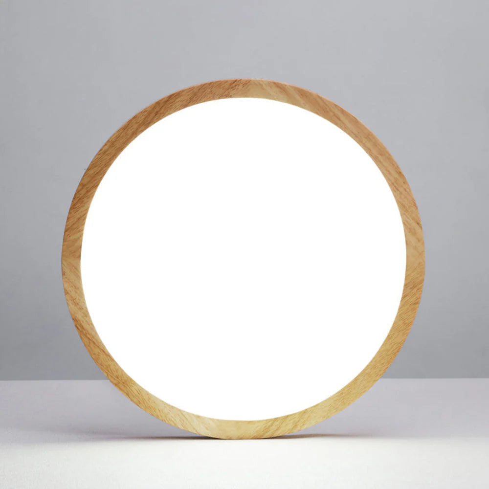 Slim Round LED Ceiling Light with Japanese-Inspired Design