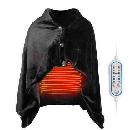 Wearable Heating Shawl Blanket with USB Connection
