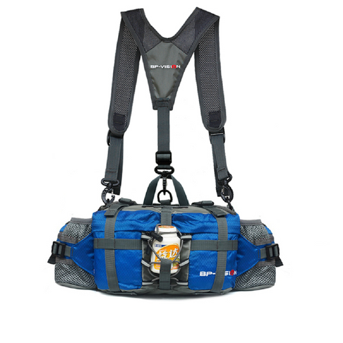 Waterproof Hiking Waist Pack with Holder for Water Bottle