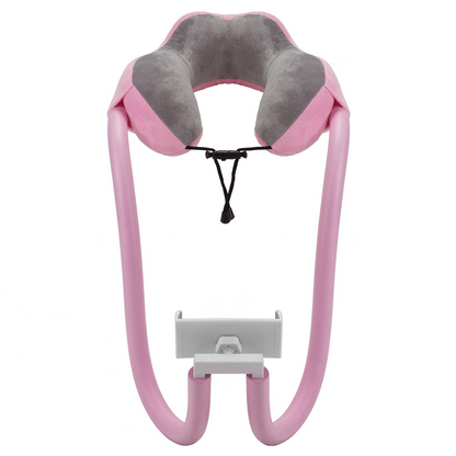 Neck Support Pillow with Built-in Phone Holder