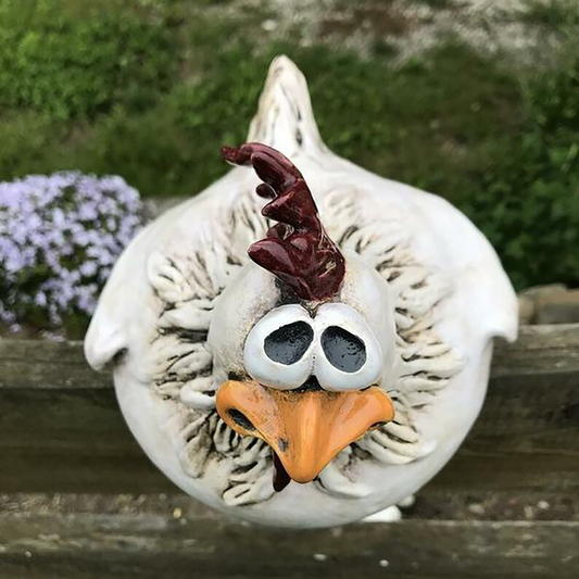 Buy One Get One Free | Large-Eyed Chicken Garden Statues