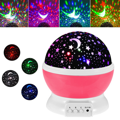 50% Off | LED Rotating Night Light Projector with Starry Sky
