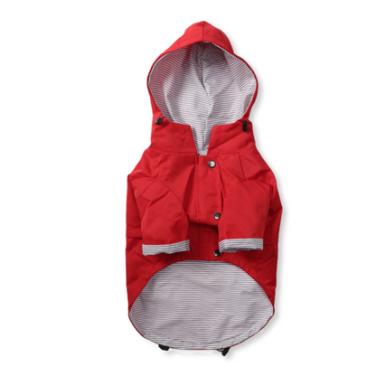 Yellow Rain Jacket for Dogs – Windproof Hoodie for Puppies