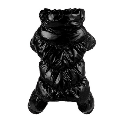Warm Fleece Padded Dog Jacket - Waterproof Plush Pet Apparel