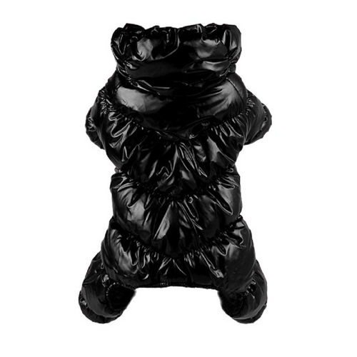 Warm Fleece Padded Dog Jacket - Waterproof Plush Pet Apparel