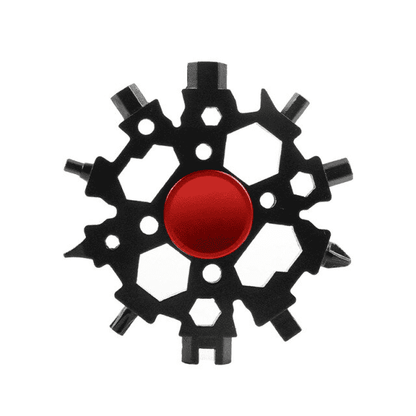 22 Functions Snowflake Shaped Multi-Tool with Fidget Spinner