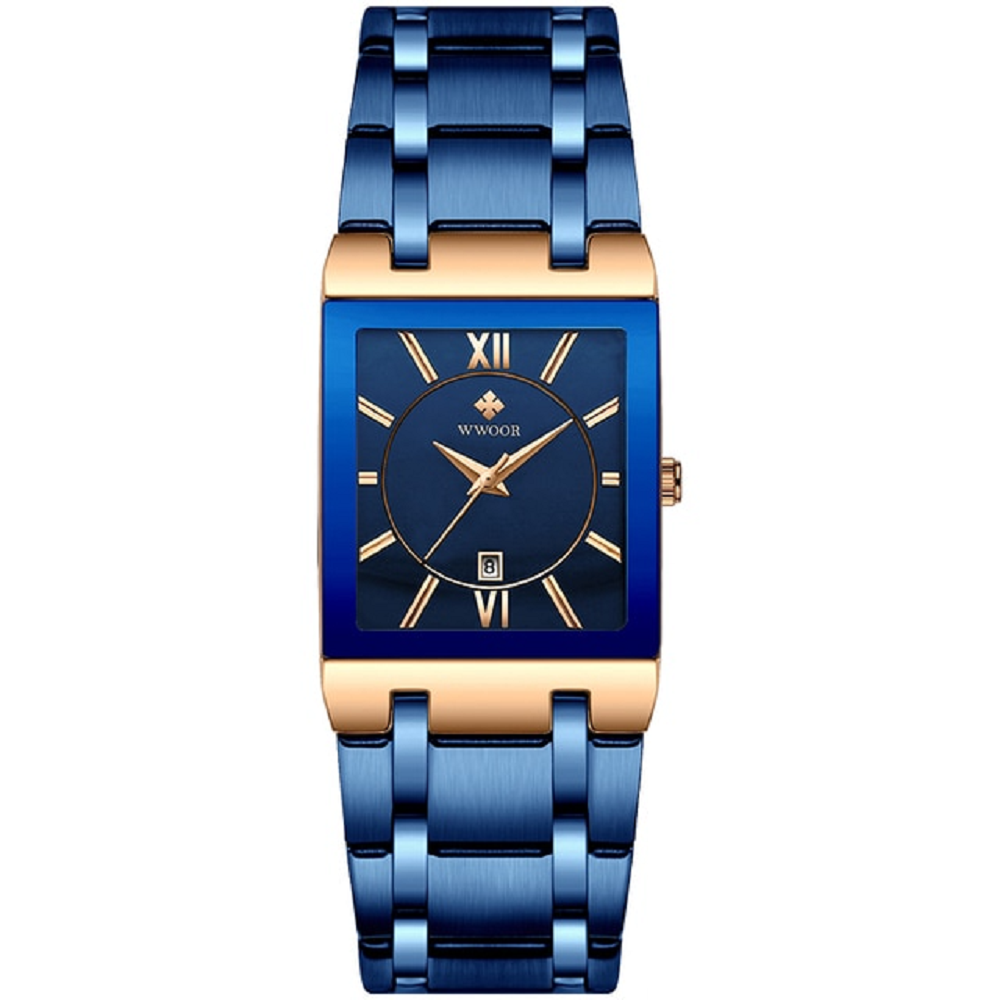 Waterproof Quartz Watch for Men - Stainless Steel Wrist Timepiece