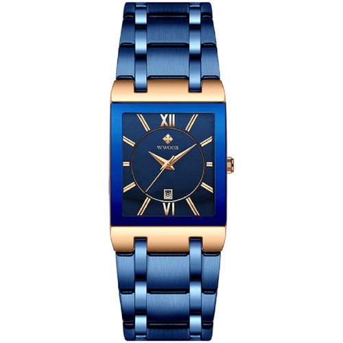 Waterproof Quartz Watch for Men - Stainless Steel Wrist Timepiece