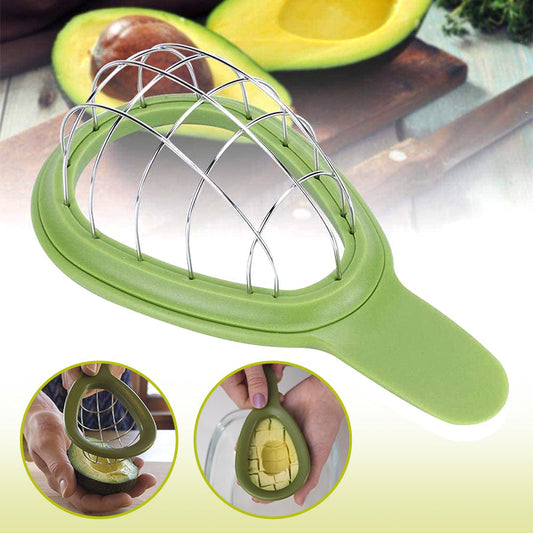 Avocado Slicer and Dicer Tool for Perfect Cubes