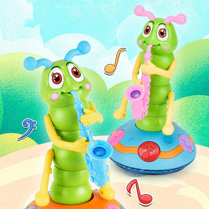 Electric Caterpillar Saxophone Toy for Kids
